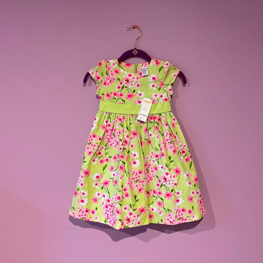 Gymboree green girls dress